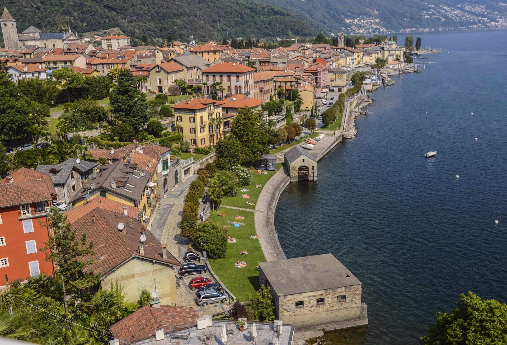 Cannobio waterfront on Lake Maggiore
