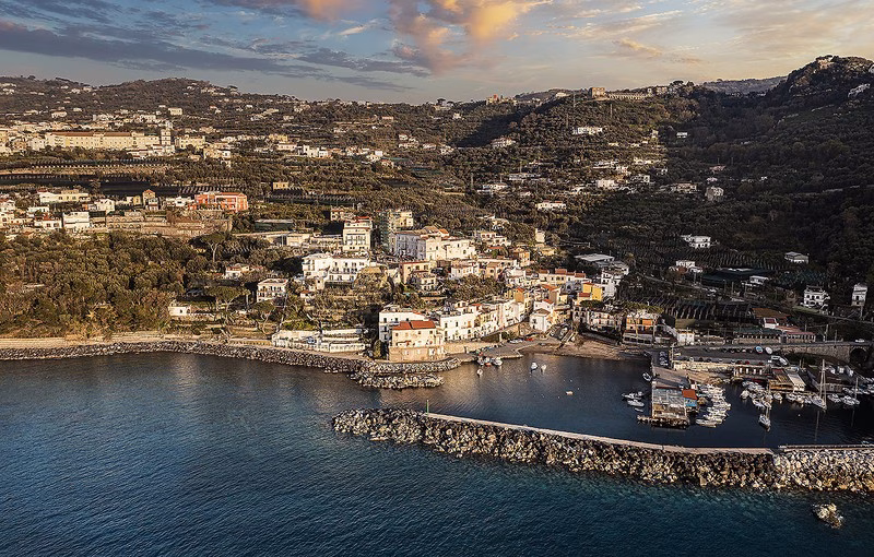 Marina della Lobra fishing harbour in Massa Lubrense.