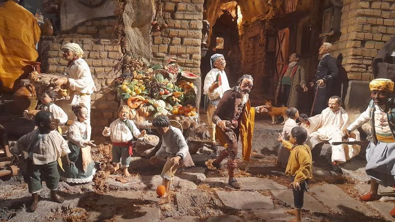 Presepe Favoloso nativity scene in Rione Sanità, Naples