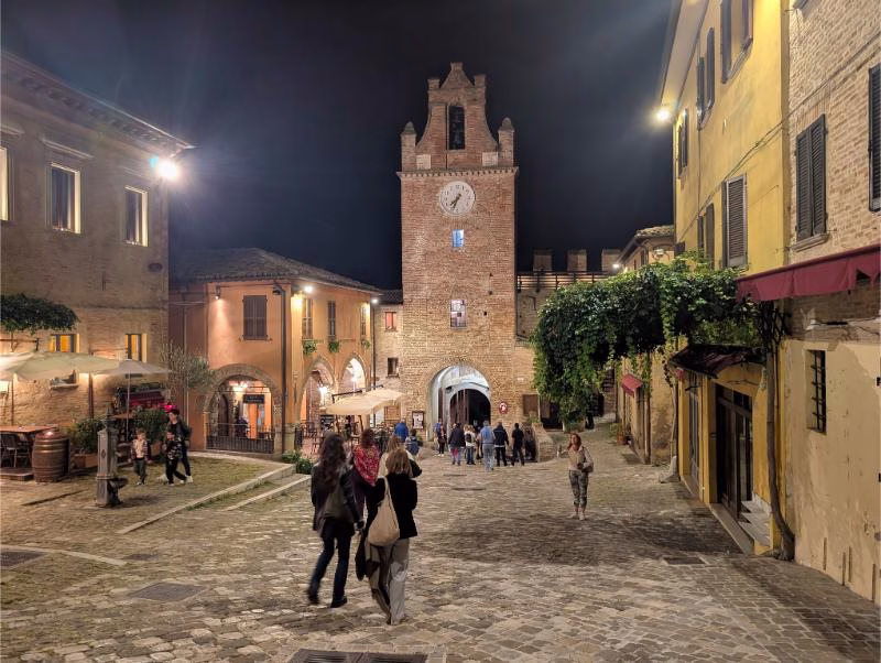 Quiet Medieval Street in Gradara