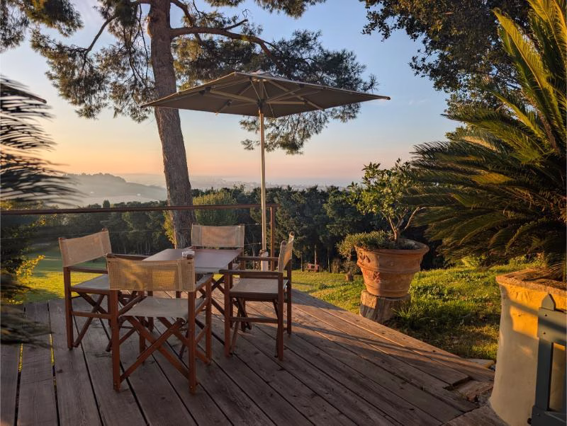 Gradara Castle overlooking the countryside in Le Marche, Italy