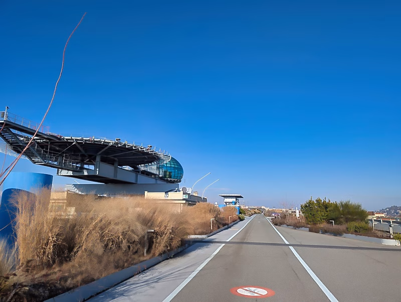 Lingotto rooftop test track in Turin, former FIAT factory converted into public and cultural space