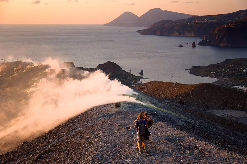 Vulcano crater in the Aeolian Islands