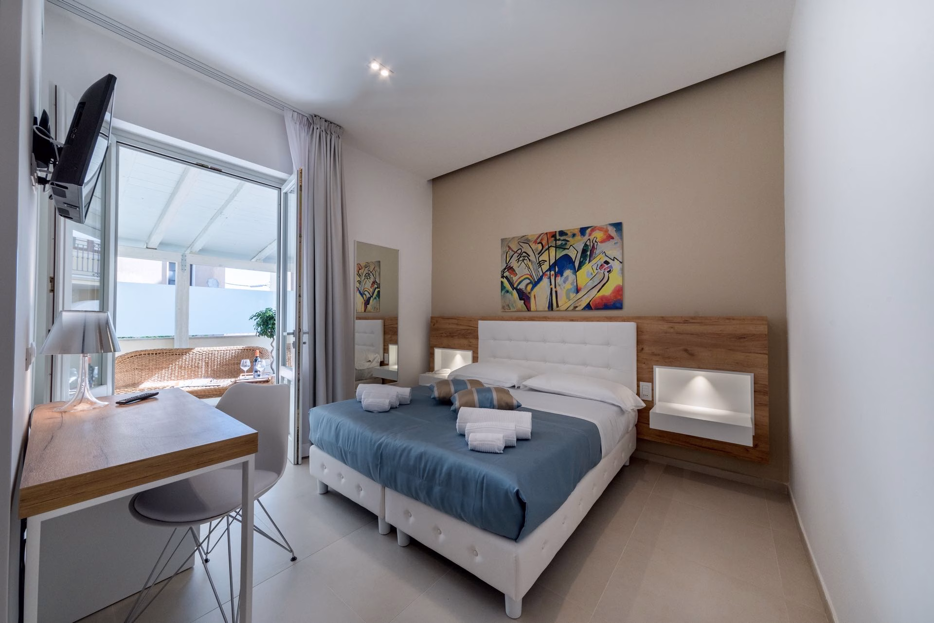 Deluxe room with patio at Artemide Hotel in San Vito lo Capo