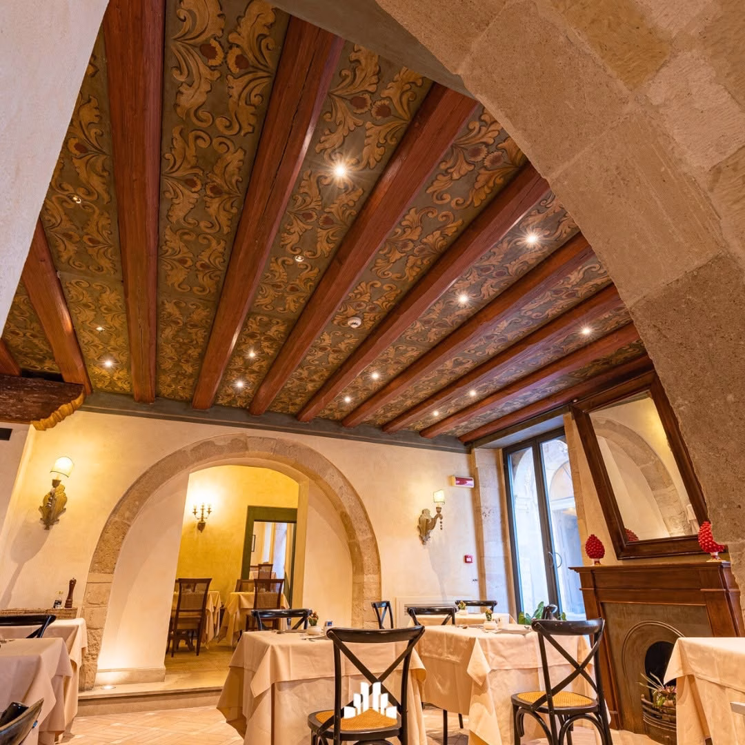 Breakfast room and dining area at Algilà Ortigia Charme Hotel