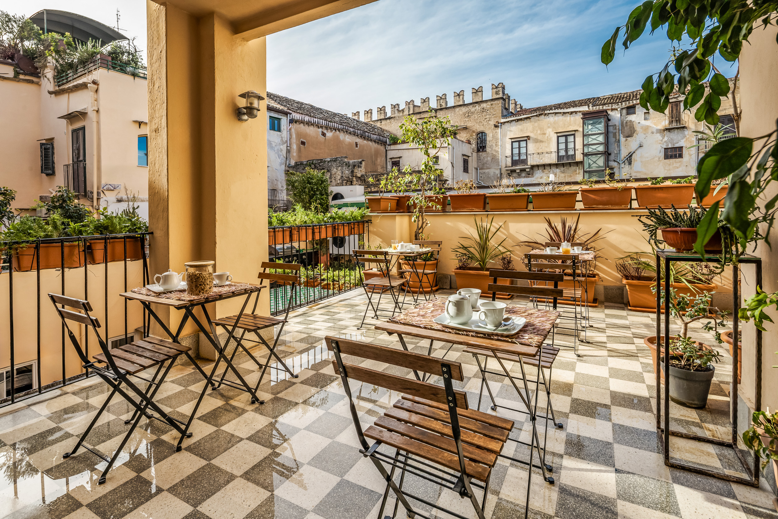 Terrace at B&B Stanze al Genio in Palermo