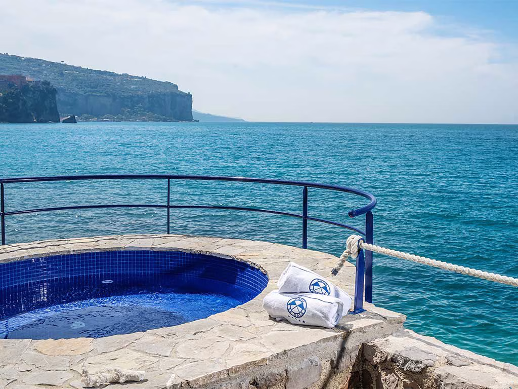 Private pool overlooking the sea from an Infinity room at Hotel Capo La Gala