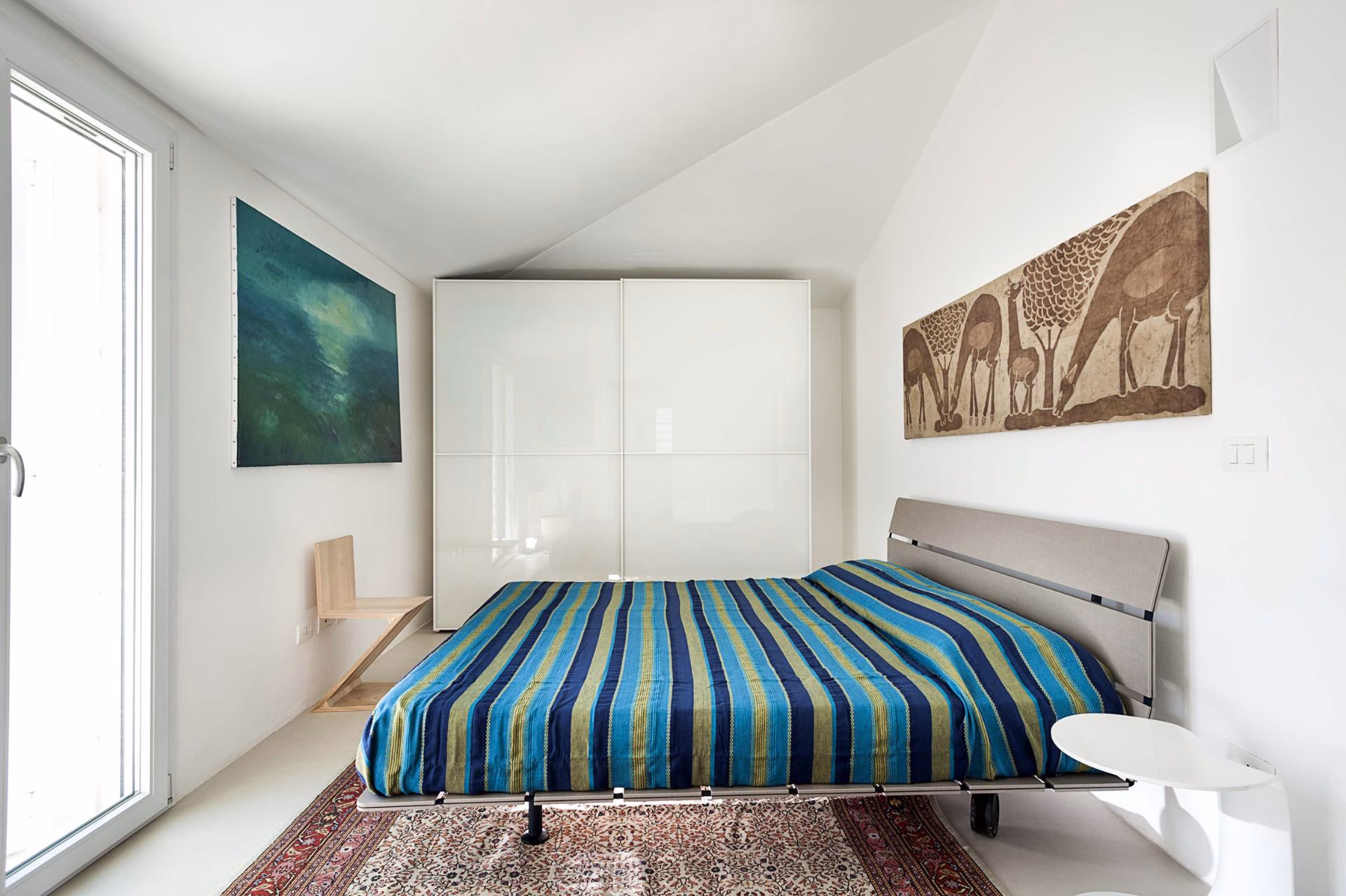 Double bedroom in the main house at Villa Tasso