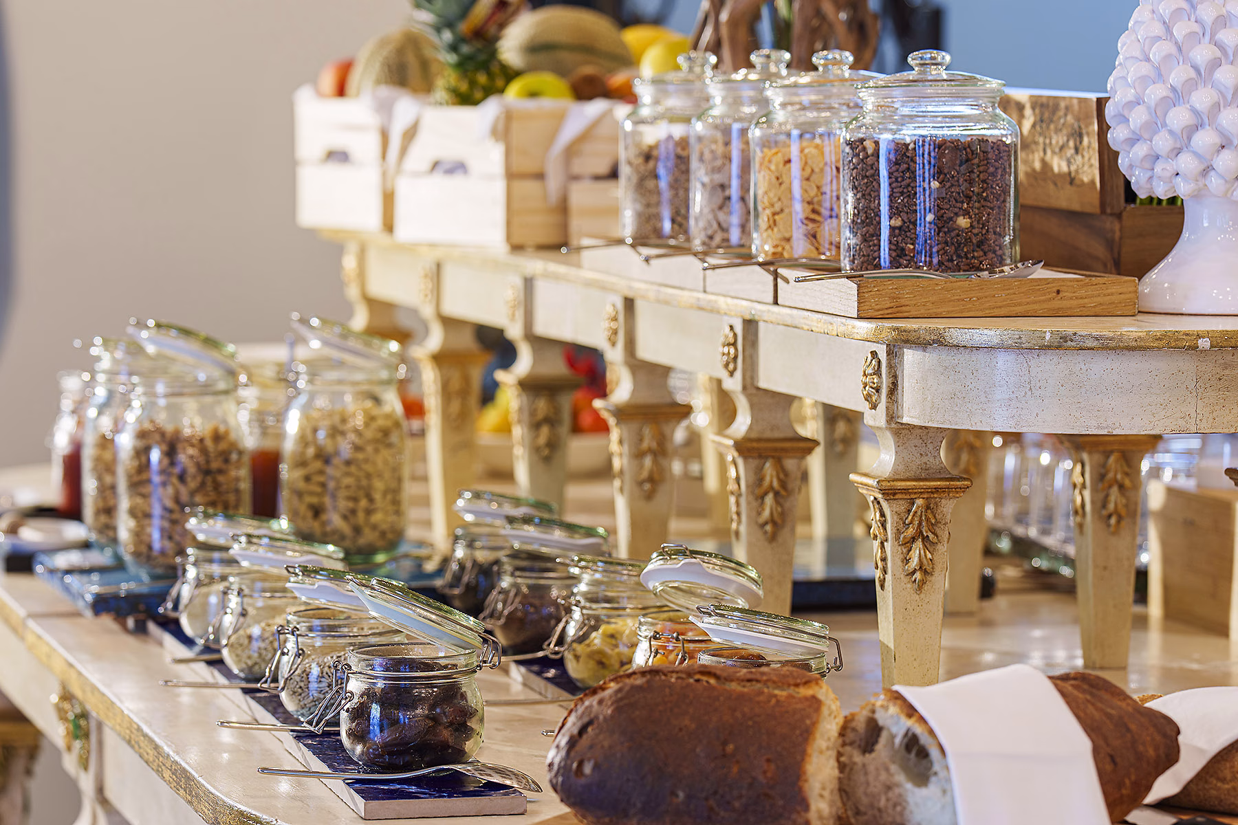 Buffet breakfast presentation at Palazzo Manzi Terme and Spa