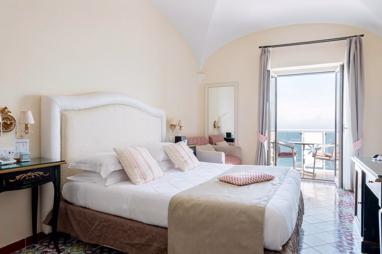 Deluxe Double Room with sea-view balcony at Hotel Margherita