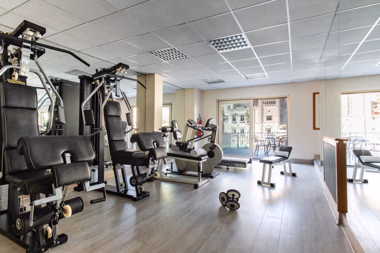 Fitness room at Royal Continental Naples