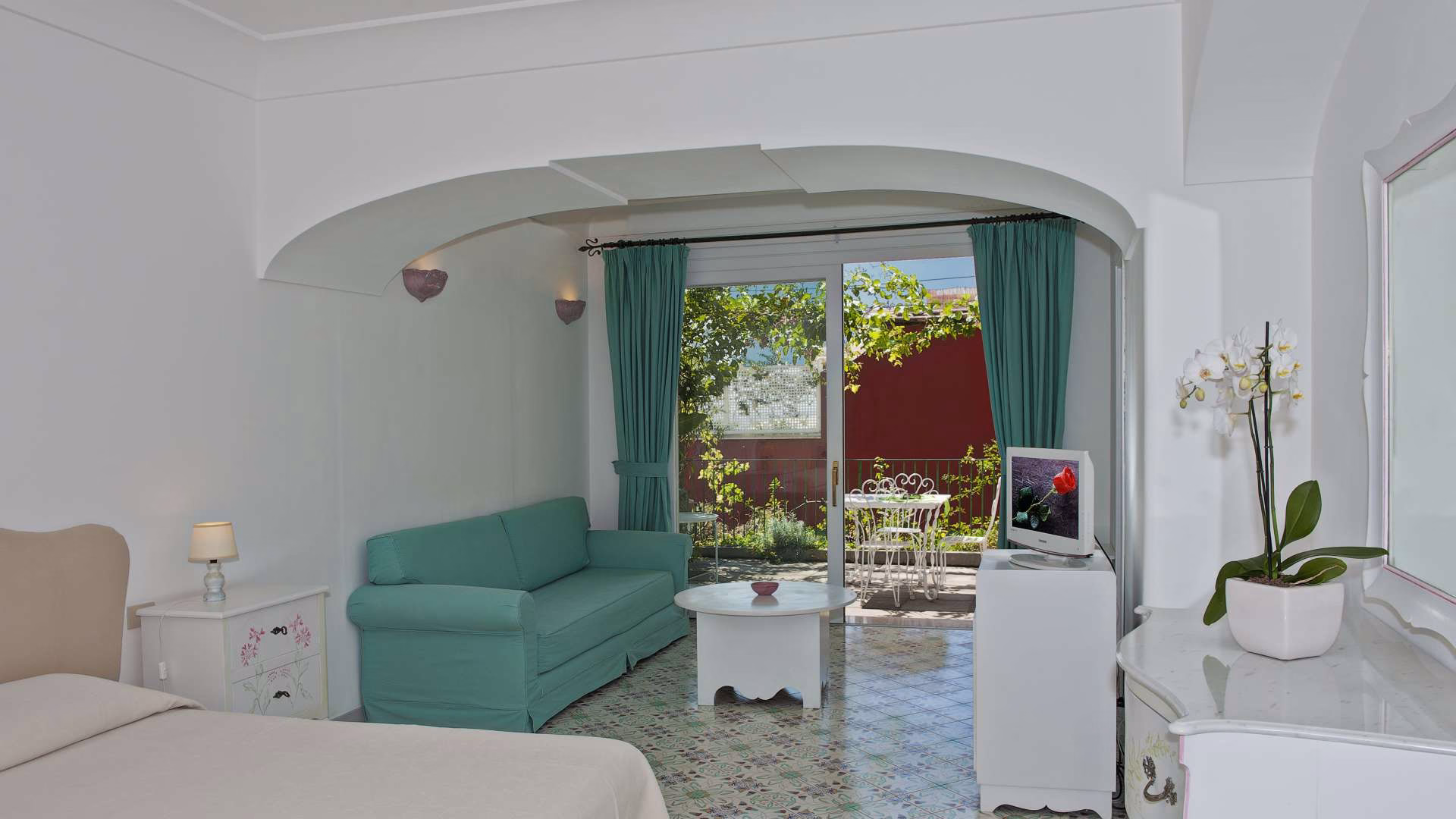Standard Room with Town and Garden View at Villa Rosa Positano
