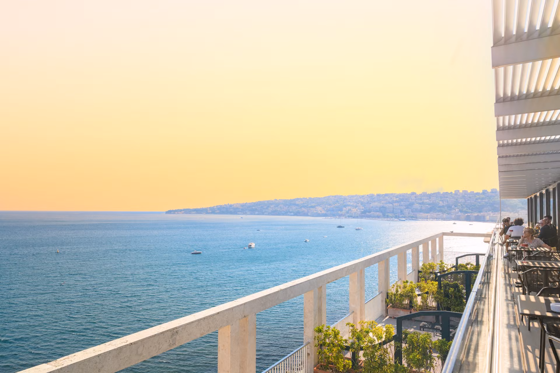 TEN rooftop drinks at Royal Continental Naples