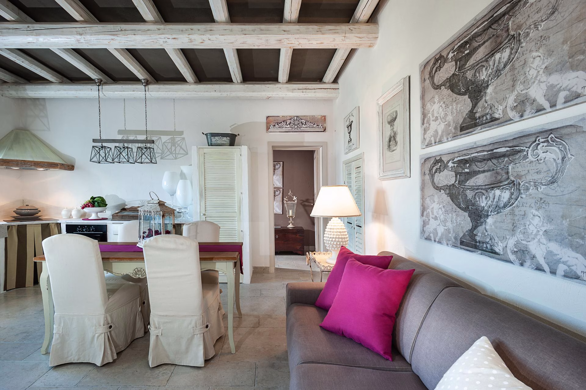 Living room at Villa Pina