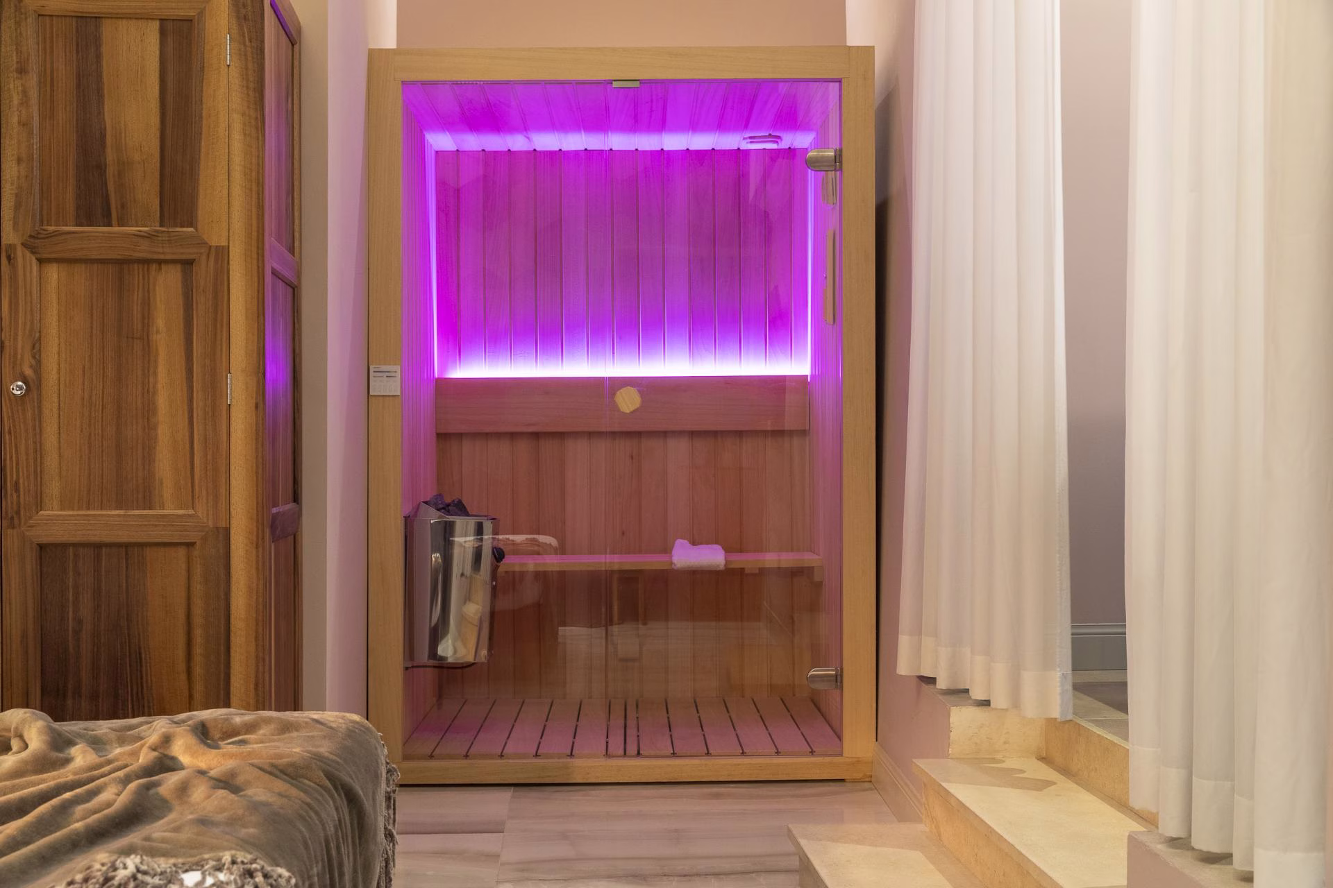 Private sauna in a Loft Suite Spa