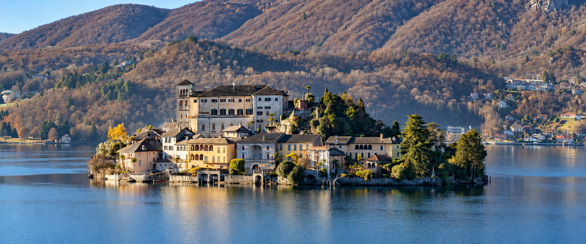 San Giulio Island on Lake Orta